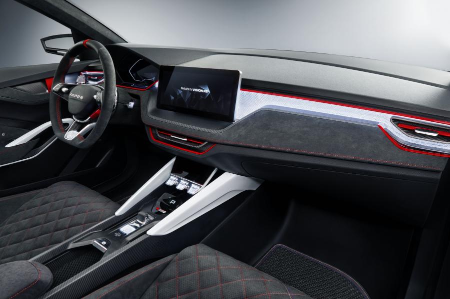 Интерьер Skoda Vision RS 2018 года  (фото 4 из 37)